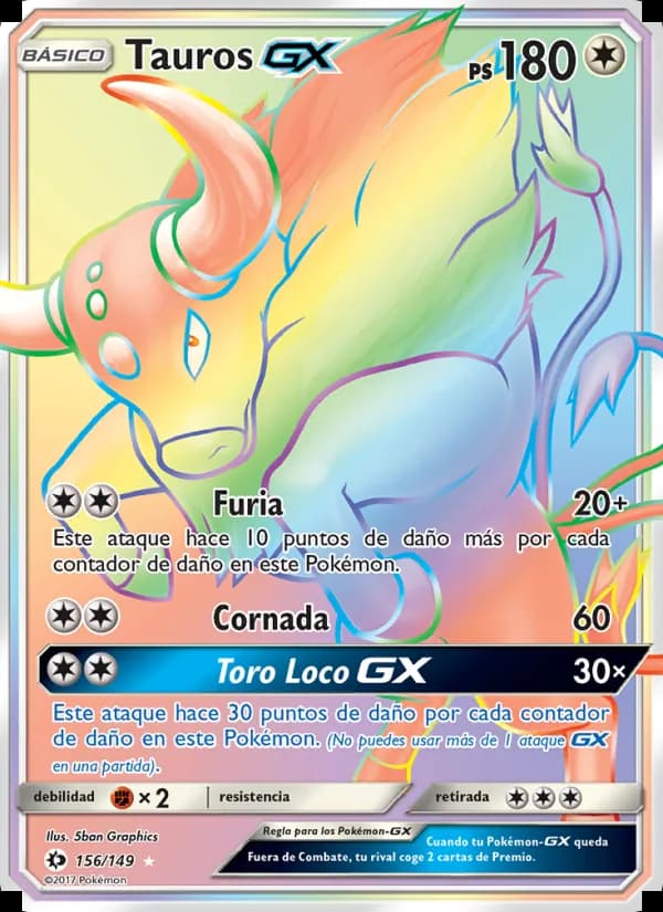 Tauros GX card in Spanish