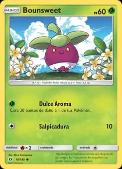 Bounsweet card in Spanish