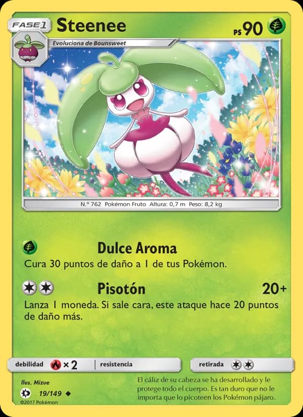 Steenee card in Spanish