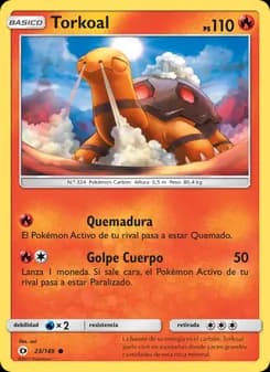 Torkoal card in Spanish