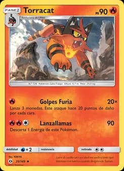 Torracat card in Spanish