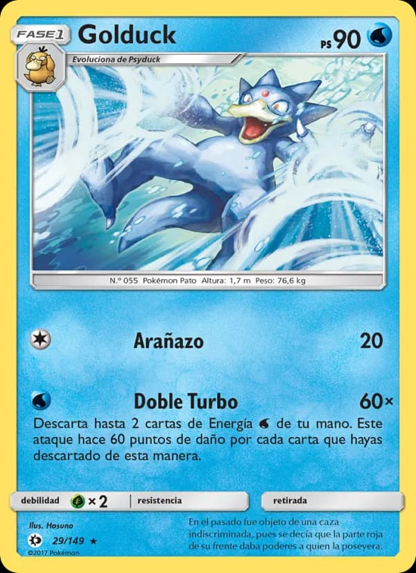 Golduck card in Spanish