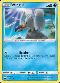 Wingull card in Spanish