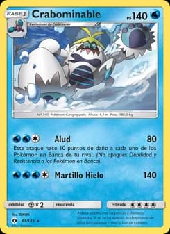 Crabominable card in Spanish