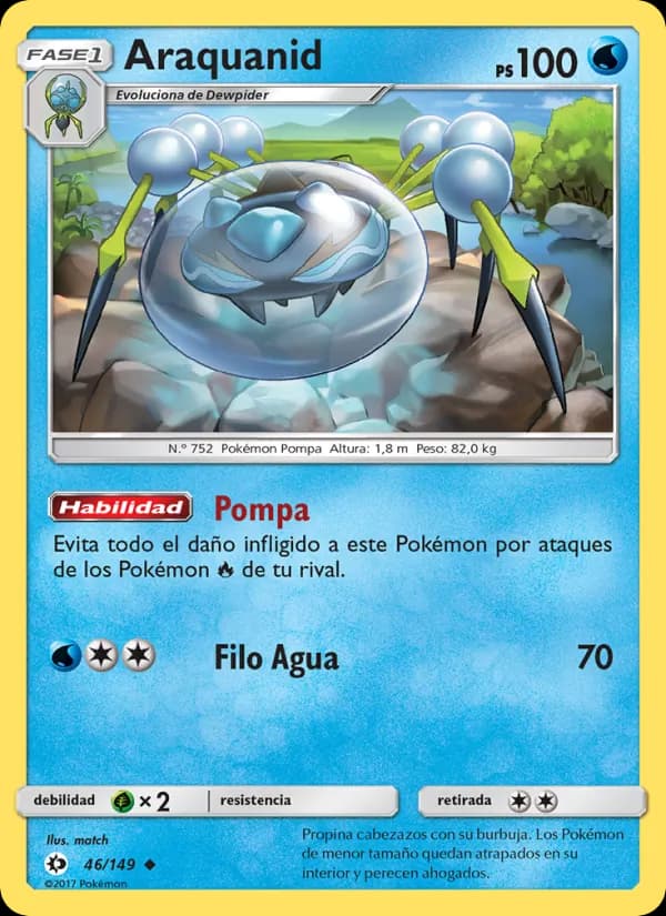 Araquanid card in Spanish