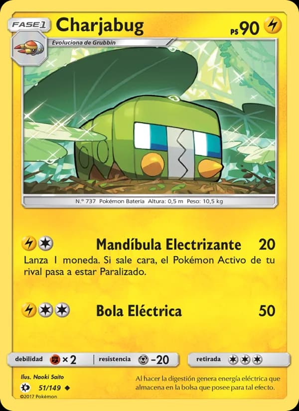 Charjabug card in Spanish