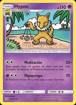 Hypno card in Spanish