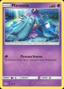 Mareanie card in Spanish
