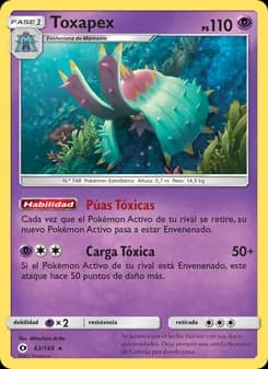 Toxapex card in Spanish