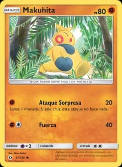 Makuhita card in Spanish