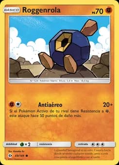 Roggenrola card in Spanish