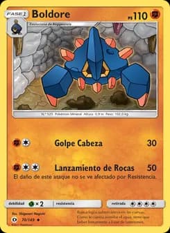 Boldore card in Spanish