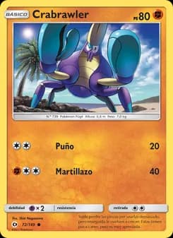 Crabrawler card in Spanish