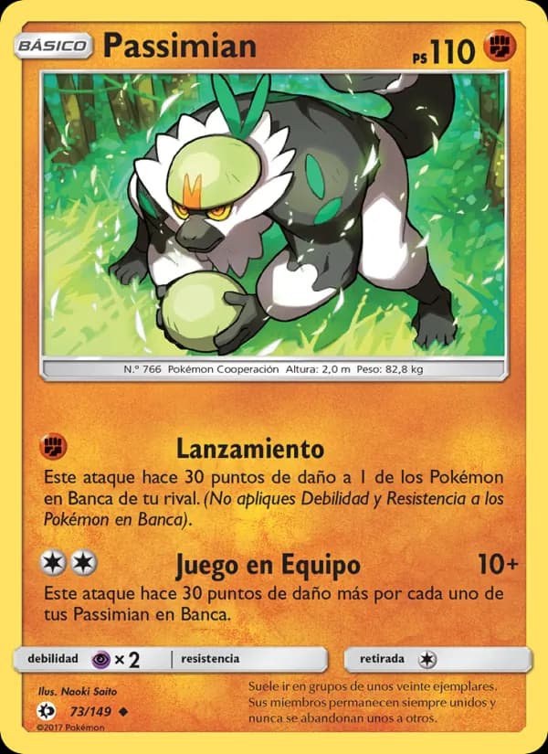 Passimian card in Spanish