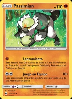 Passimian card in Spanish