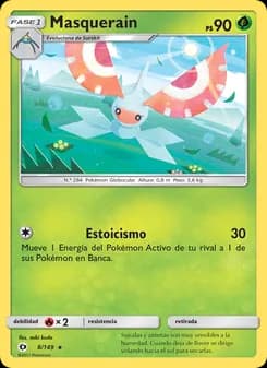 Masquerain card in Spanish
