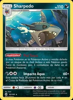 Sharpedo card in Spanish