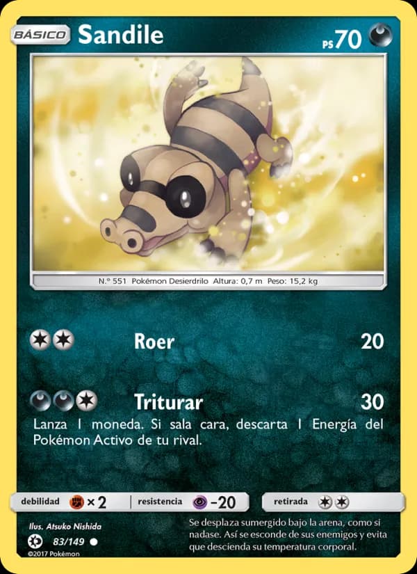 Sandile card in Spanish