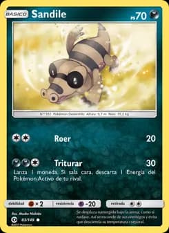 Sandile card in Spanish