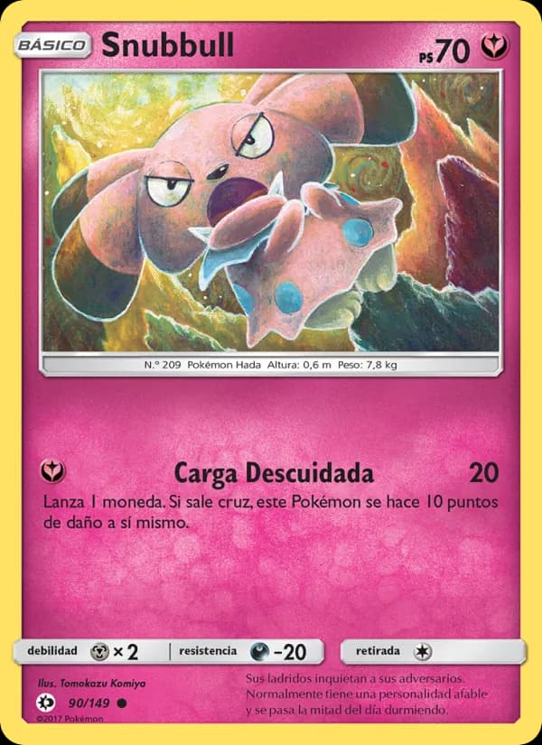 Snubbull card in Spanish