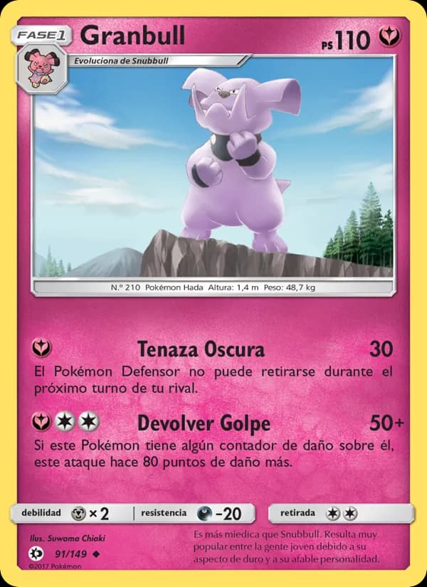 Granbull card in Spanish