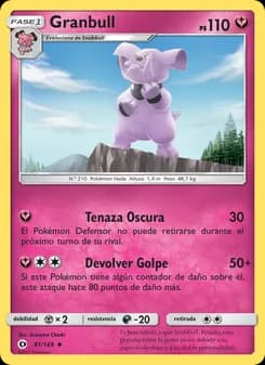 Granbull card in Spanish