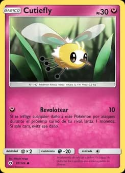 Cutiefly card in Spanish