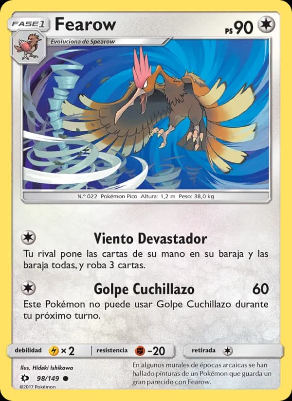 Fearow card in Spanish