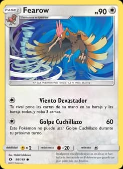 Fearow card in Spanish