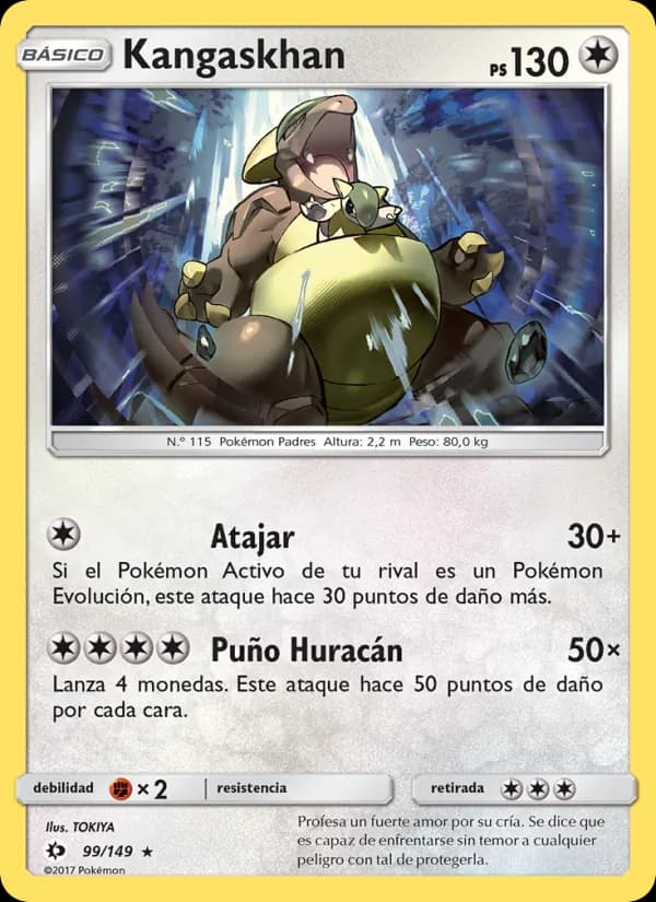 Kangaskhan card in Spanish