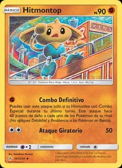 Hitmontop card in Spanish