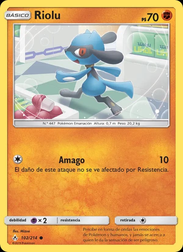 Riolu card in Spanish