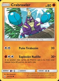 Crabrawler card in Spanish