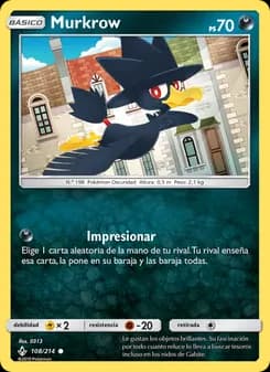 Murkrow card in Spanish