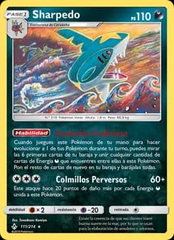 Sharpedo card in Spanish
