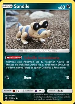 Sandile card in Spanish