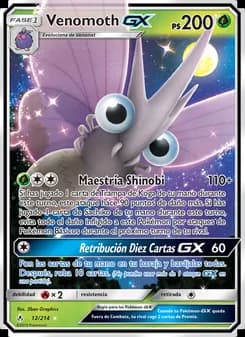 Venomoth GX card in Spanish