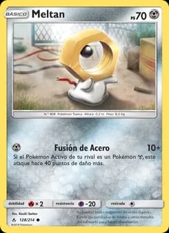 Meltan card in Spanish