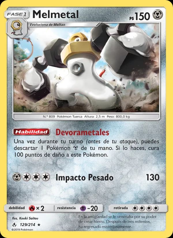 Melmetal card in Spanish