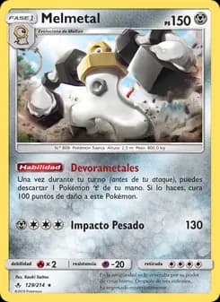 Melmetal card in Spanish