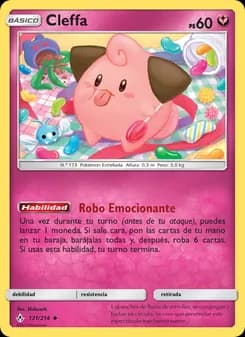Cleffa card in Spanish