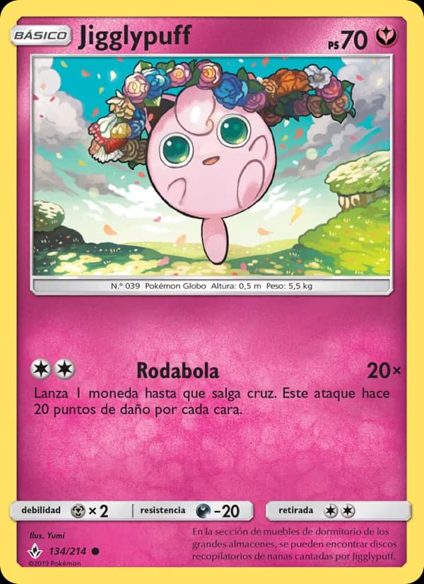 Jigglypuff card in Spanish