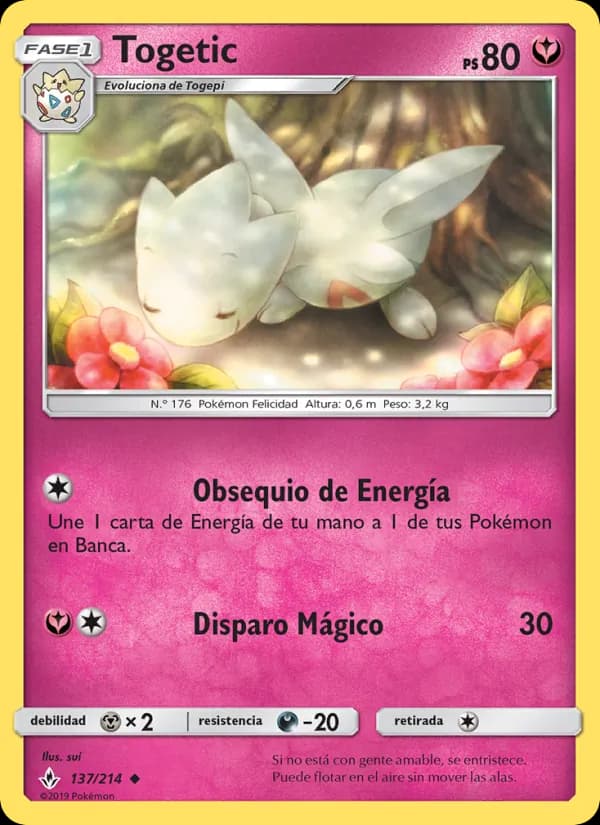 Togetic card in Spanish