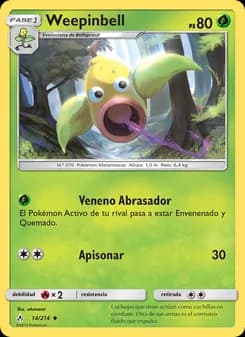 Weepinbell card in Spanish
