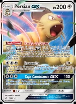 Persian GX card in Spanish