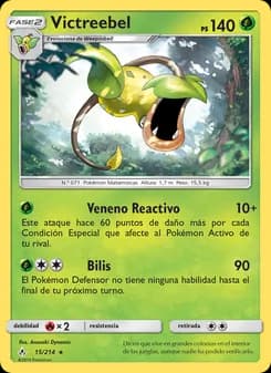 Victreebel card in Spanish