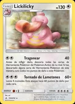 Lickilicky card in Spanish