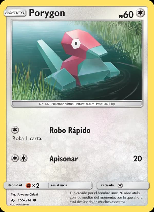 Porygon card in Spanish