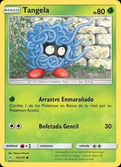 Tangela card in Spanish