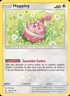 Happiny card in Spanish